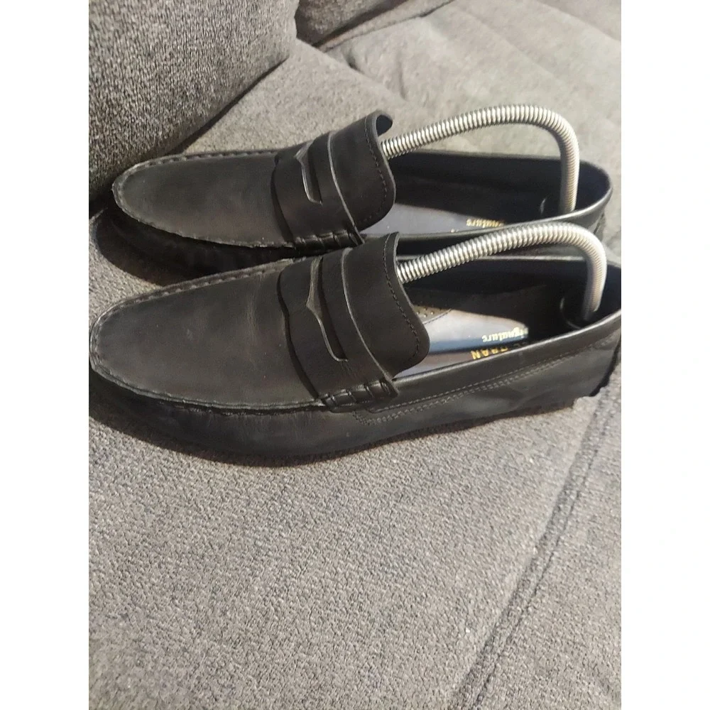 Cole Haan Men's Black Penny Loafers Size 9.5 M Preppy Dress Shoes Leather